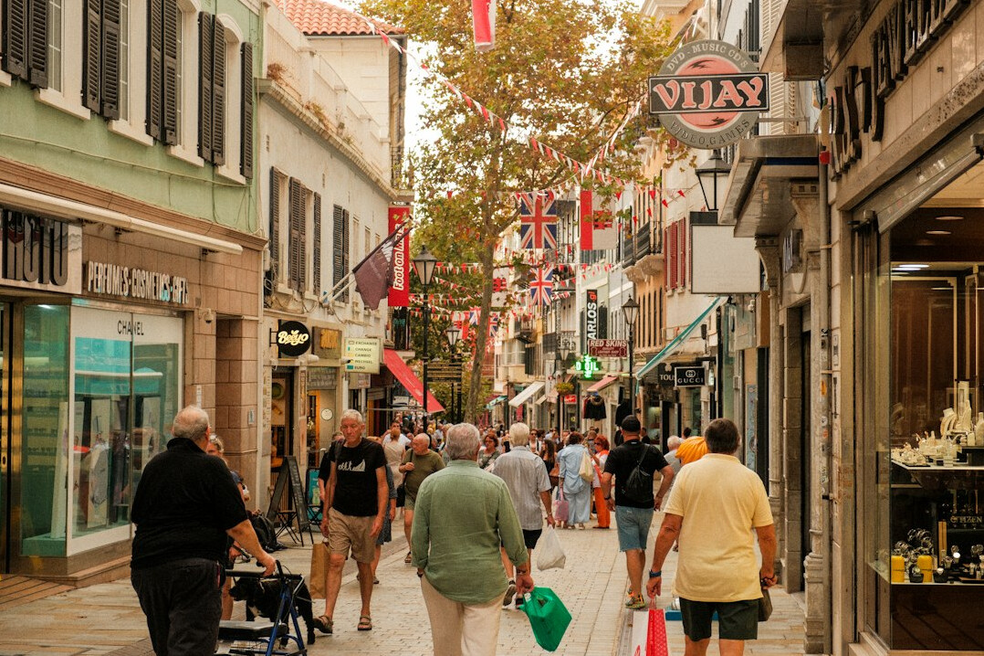 busy retail street
